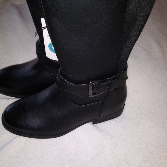 NWT A New Day Wendy Black Riding Boots Sz. 6 - Picture 2 of 5